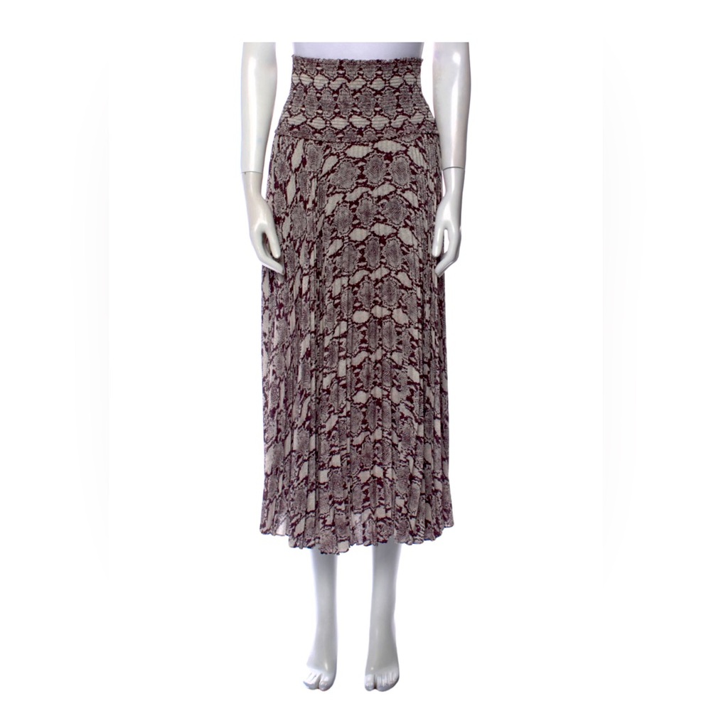 A.L.C Snake Print Midi Length Skirt
